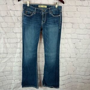 BKE denim sabrina Boot Cut Jeans low rise 28 boho western streetwear Y2K